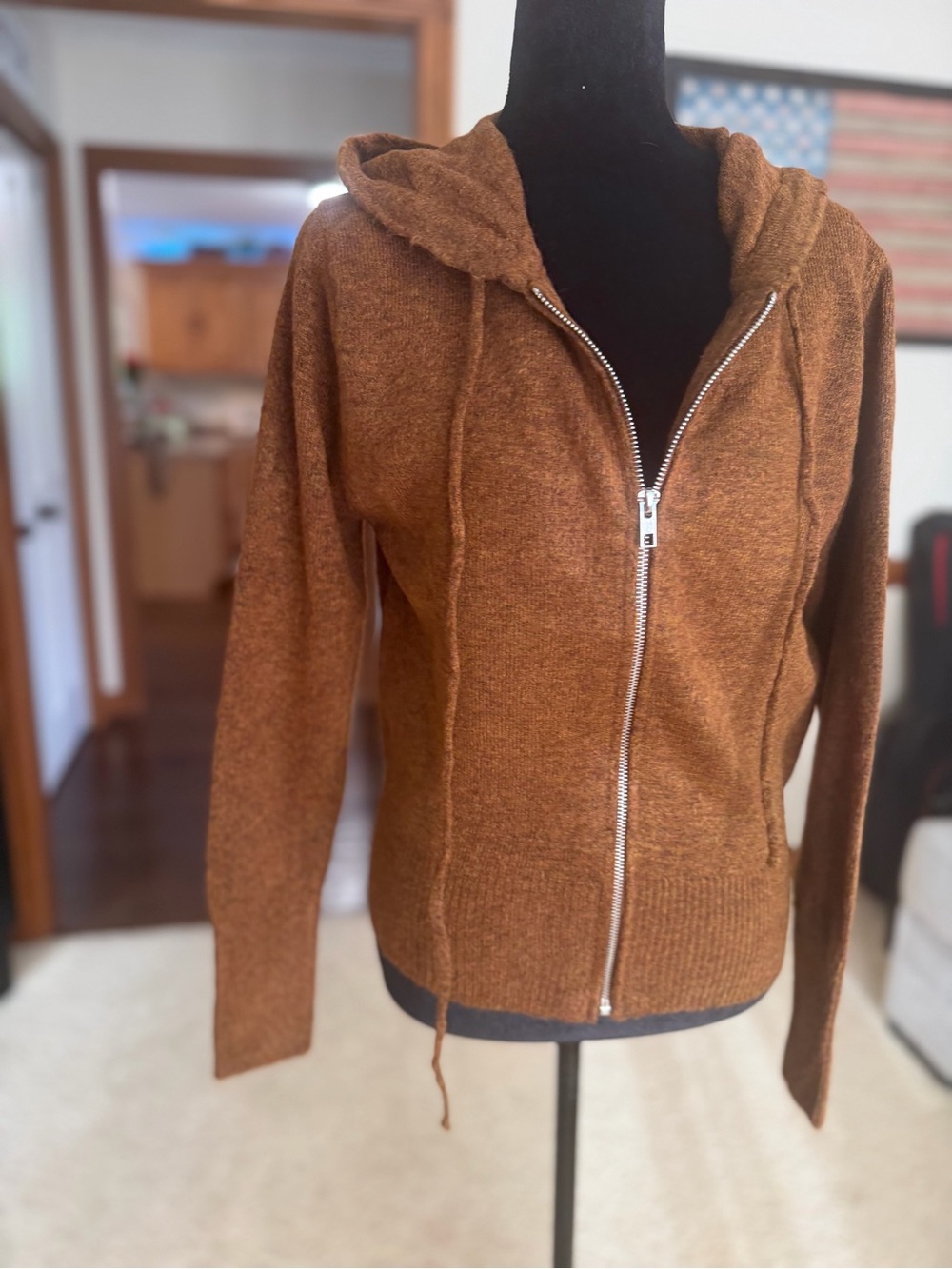Zenana Hooded Zip-Up Sweater Hoodie – NWOT